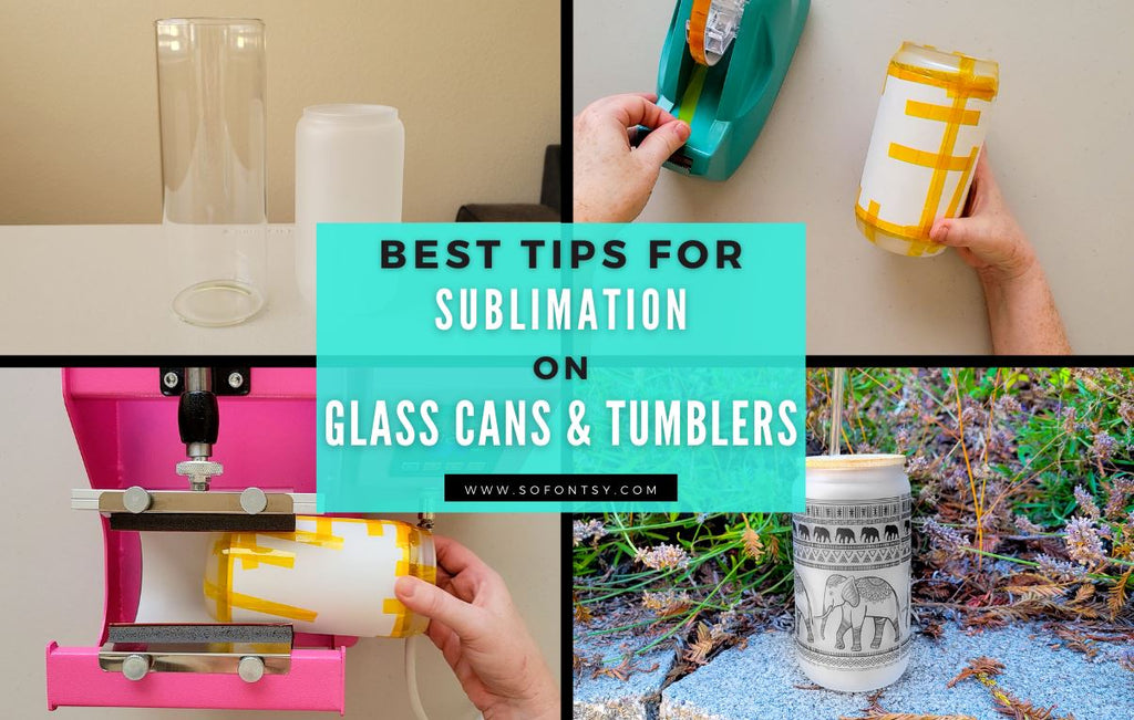 How to Sublimate Glass Cans with a Mug or Tumbler Press - Silhouette School
