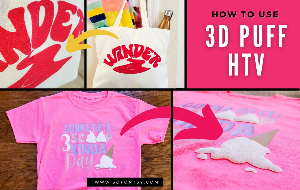 How To Use Puff Vinyl HTV To Decorate A T-shirt - Create To Donate