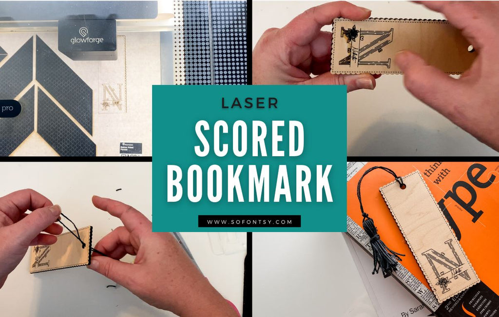 Laser Scored Bookmark - So Fontsy