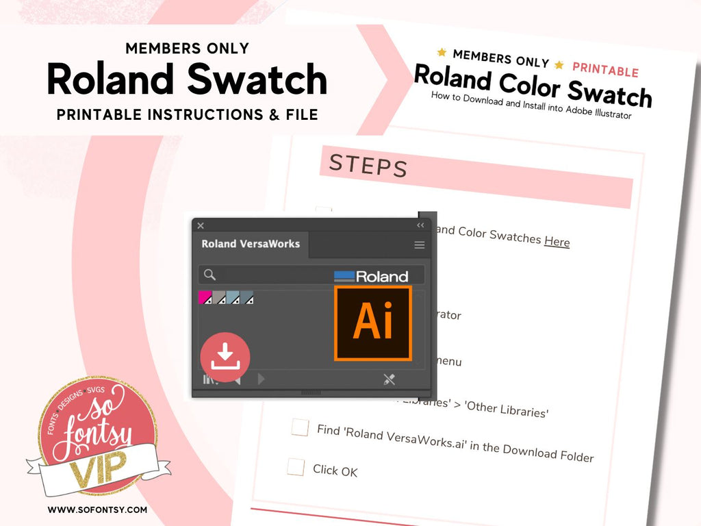 roland color system library download illustrator