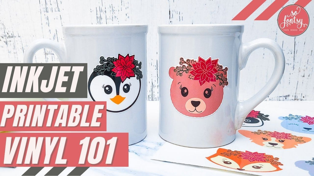 Using Printable Vinyl with Inkjet Printer for Mug and Tumbler Decals