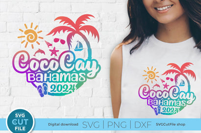 2024 CocoCay Bahamas svg - CocoKey Bahamas Vacation or Trip Design SVG SVG Cut File 