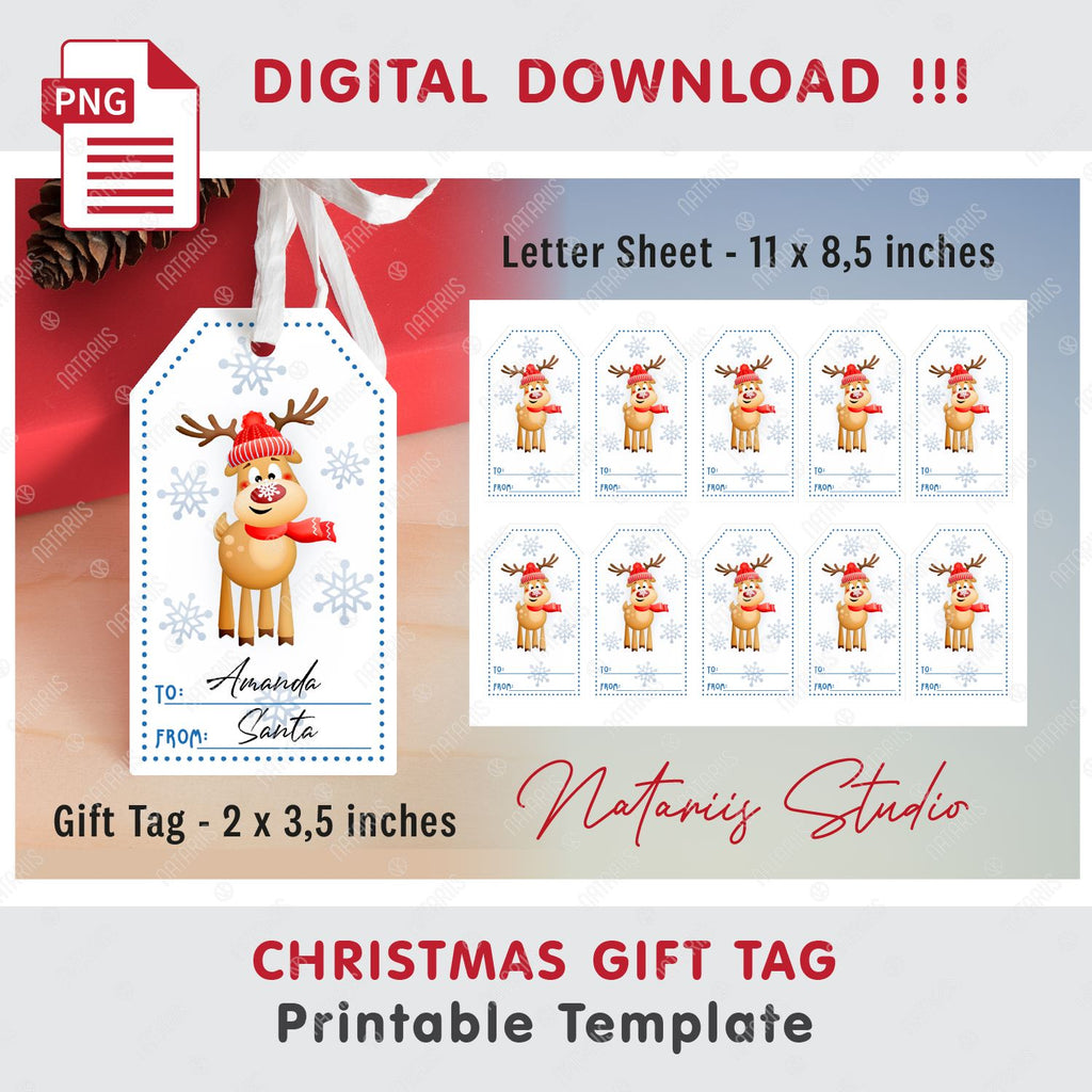 Downloadable Free Printable Gift Tags Template - Printable Templates Free
