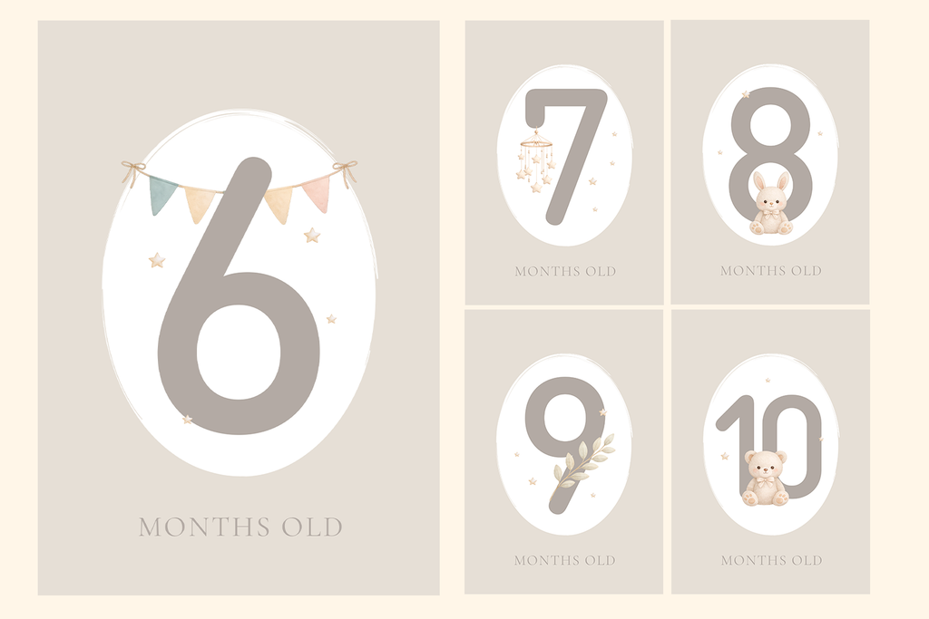 Newborn Baby Milestone Cards Printable - So Fontsy