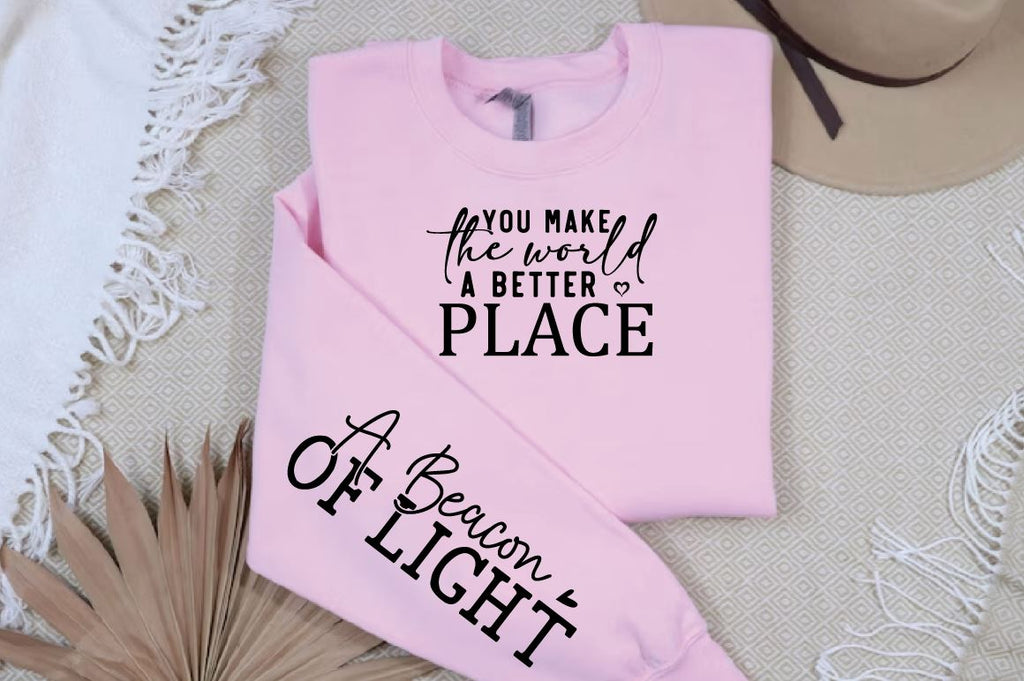 A Beacon of Light Sleeve SVG Design, Inspirational sleeve SVG ...