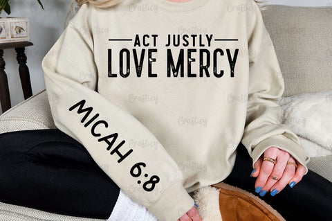 Act justly love mercy Sleeve SVG Design SVG Designangry 