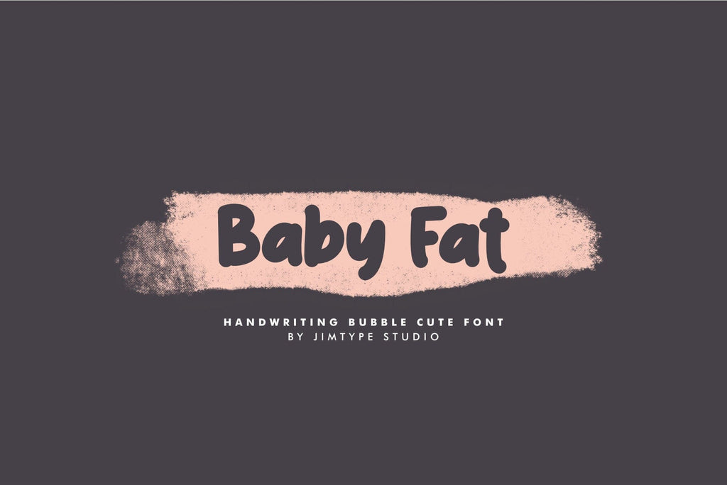 Baby Fat Handwriting Cute Font So Fontsy