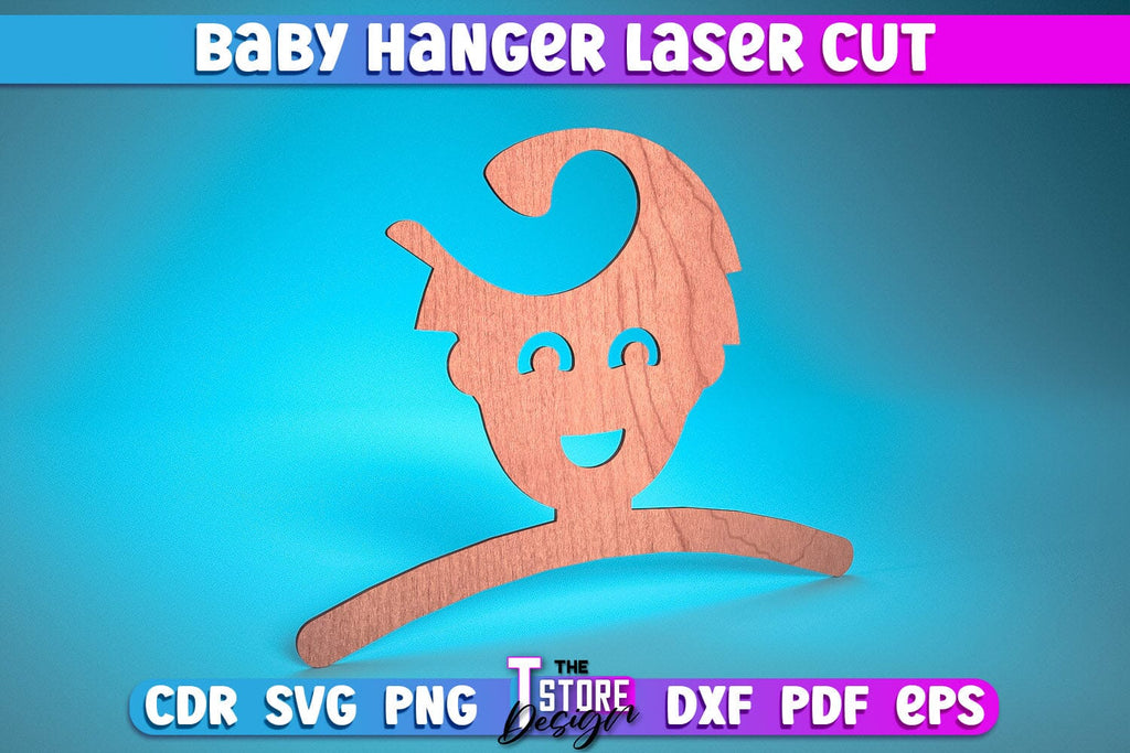 Baby Hanger Laser Cut | Baby Design Laser Cut Design | CNC Files - So