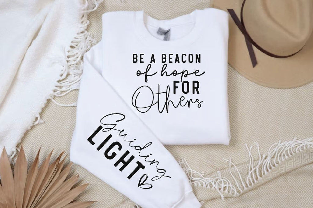 Be a Beacon of Hope for Others Sleeve SVG Design, Inspirational sleeve ...