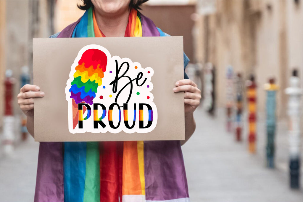 Be proud Sticker Design So Fontsy