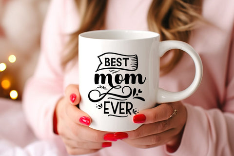 Best Mom Ever SVG I Mothers Day SVG I Mother's Day Card SVG SVG Happy Printables Club 