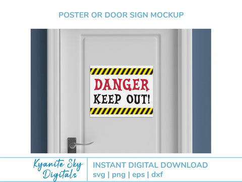 Beware Danger Keep Out SVG bundle with rustic wooden sign boards SVG Kyanite Sky Digitals 