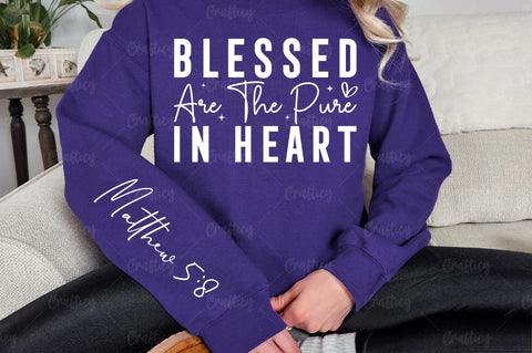 Blessed are the pure in heart Sleeve SVG Design SVG Designangry 