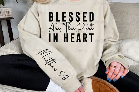 Blessed are the pure in heart Sleeve SVG Design SVG Designangry 