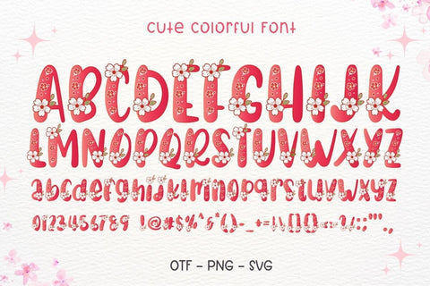 Blossom - Color Font Font AnningArts Design 