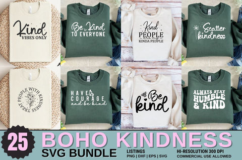 Boho Kindness SVG Design Bundle SVG Designangry 