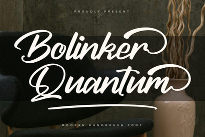 Bolinker Quantum - Modern Handbrush Font Font Letterena Studios 