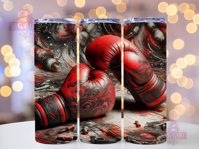 Boxing Gloves 20oz Tumbler Wrap Sublimation Design, Straight Tapered Tumbler Wrap, Boxing Tumbler Png, Instant Digital Download Sublimation SvggirlplusArt 