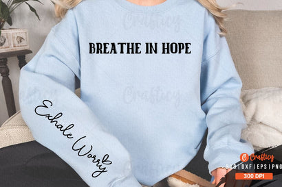 Breathe in Hope Sleeve SVG Design SVG Designangry 