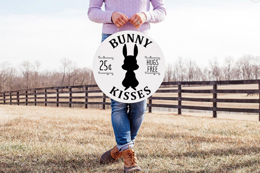Bunny Kisses - Farmhouse Easter Sign SVG - So Fontsy