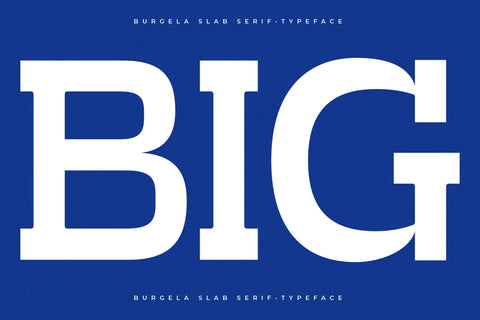 Burgela - Slab Serif Typeface Font Letterena Studios 
