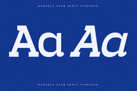 Burgela - Slab Serif Typeface Font Letterena Studios 