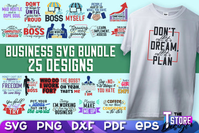Business SVG Design Bundle | Business Quotes SVG Design | Boss SVG v.1 SVG The T Store Design 