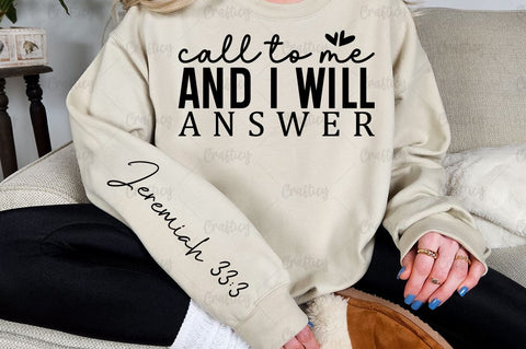Call to me and I will answer Sleeve SVG Design SVG Designangry 
