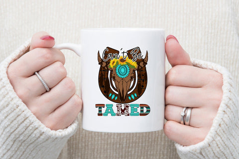 Can't Be Tamed - Western Sublimation Design Sublimation CraftLabSVG 