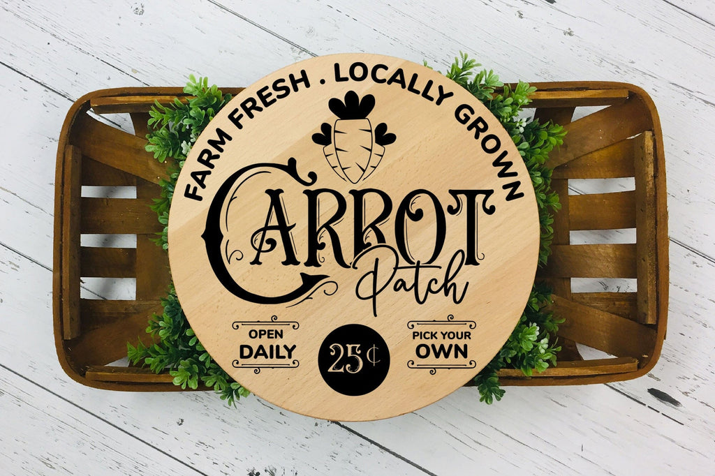 Carrot Patch - Farmhouse Easter Sign SVG - So Fontsy