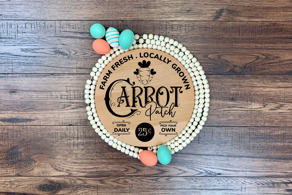 Carrot Patch - Farmhouse Easter Sign SVG - So Fontsy