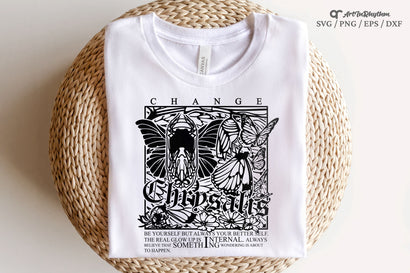 Change Svg, Chrysalis Svg, Butterfly Svg, Positive Svg, Trendy Brutal Shirt Design SVG Artinrhythm shop 