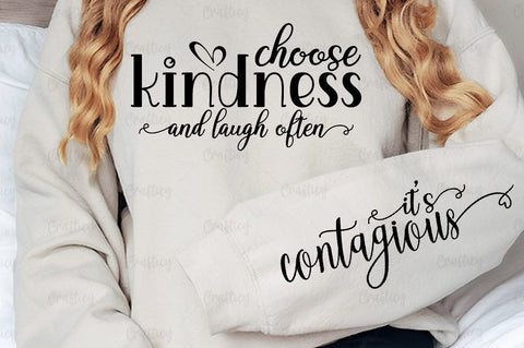 Choose kindness and laugh often Sleeve SVG Design SVG Designangry 