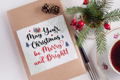 Christmas Garland Font Mozarella