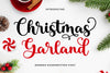 Christmas Garland Font Mozarella