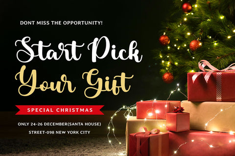 Christmas Garland Font Mozarella