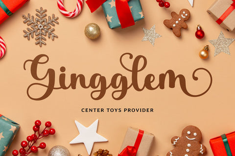 Christmas Garland Font Mozarella