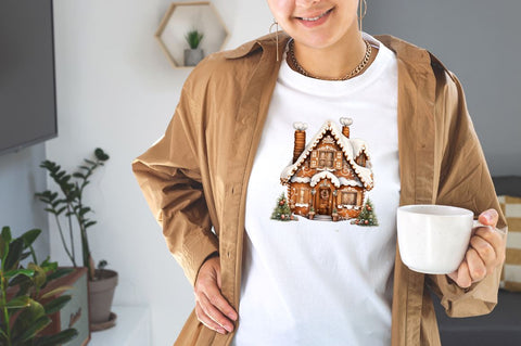 Christmas Gingerbread House Clipart Bundle Sublimation Designangry 