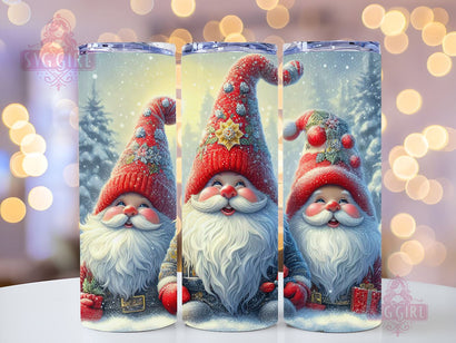 Christmas Gnomes Tumbler Wrap Winter Skinny 20 oz Tumbler Sublimation Design Christmas Gnomes Tumbler PNG, Instant Digital Download Sublimation SvggirlplusArt 