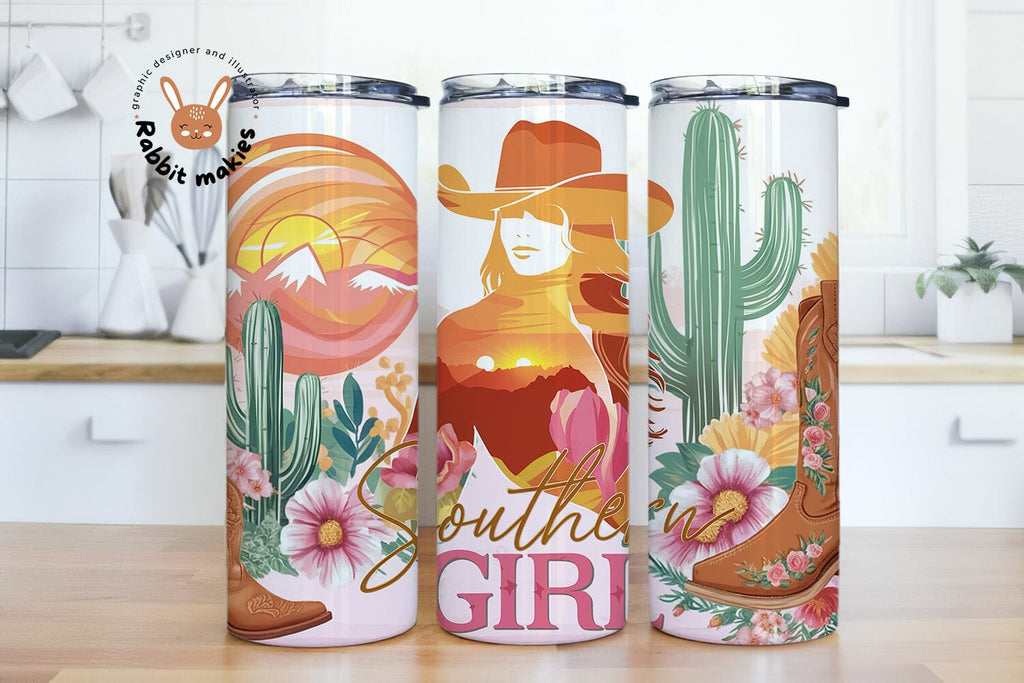 Country Western Cowgirl Tumbler Wrap 20oz Skinny Tumbler PNG, Cowgirl ...