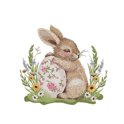 Cute Easter Bunny Embroidery Design, 3 sizes, Instant Download Embroidery/Applique DESIGNS Nino Nadaraia 