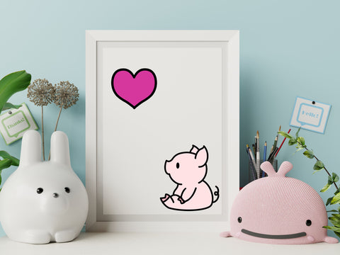 Cute Pigs Vol. 1 SVG Design Set SVG HalieKStudio 