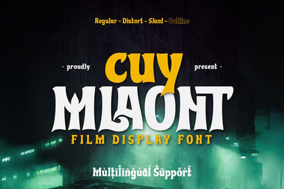 Cuy Mlaont - Film Display Font Font twinletter 