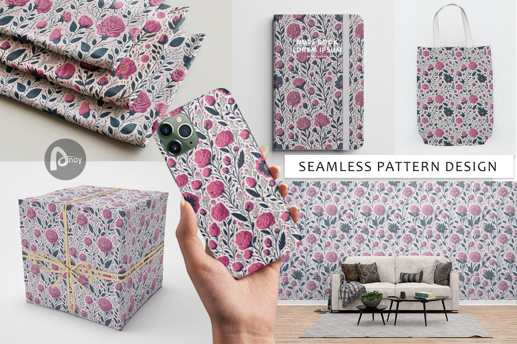 Digital Paper 3D Vintage Wildflower - So Fontsy