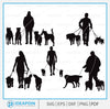 Dog Walker svg, Dog Walker Silhouette, Dog Walker Clipart, Woman Walking Svg, Dog Walker SVG Bundle, Walking the Dog, Walking Svg, Dog Lover SVG Dinvect