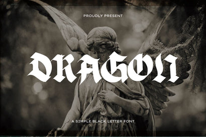 Dragon - Blackletter Font Font Masyafi Studio 