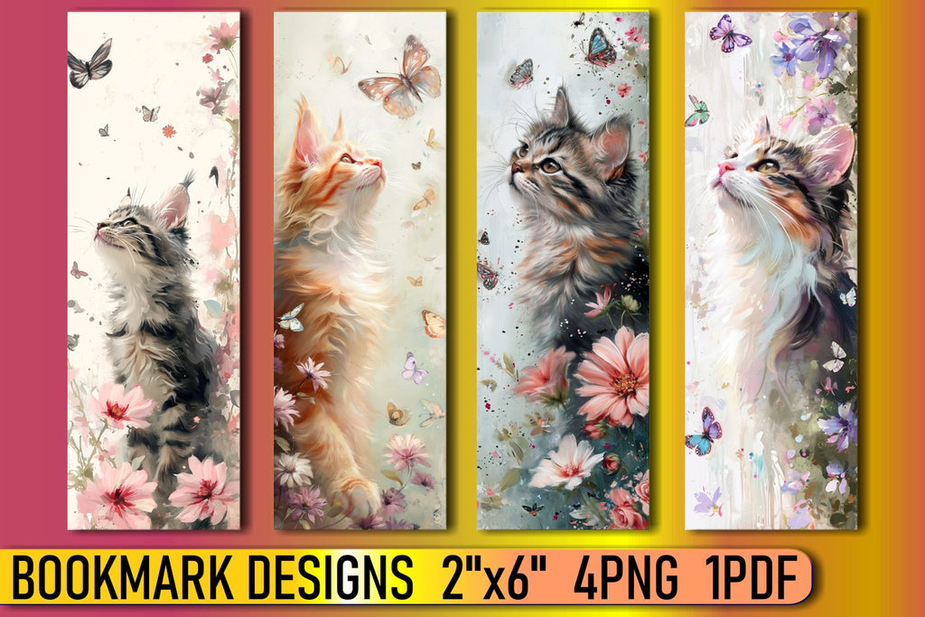 Elevate Your Reading with Cat Bookmarks - So Fontsy