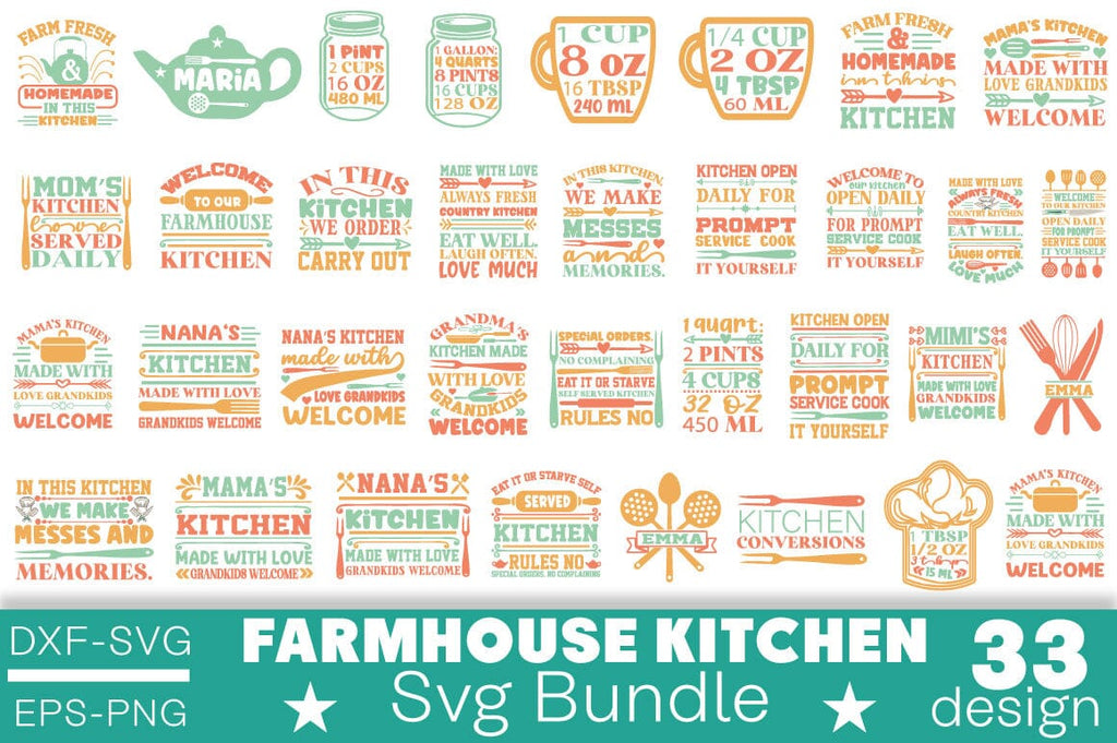 Grandma's Kitchen SVG-Kitchen SVG - So Fontsy