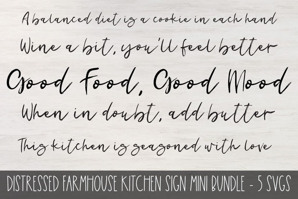 Farmhouse Mini Kitchen SVG Bundle - So Fontsy
