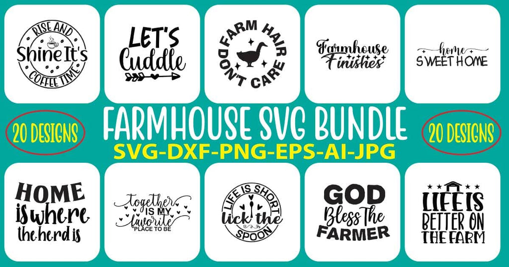 Farmhouse SVG Bundle - So Fontsy